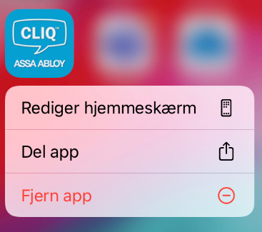 Fjern app